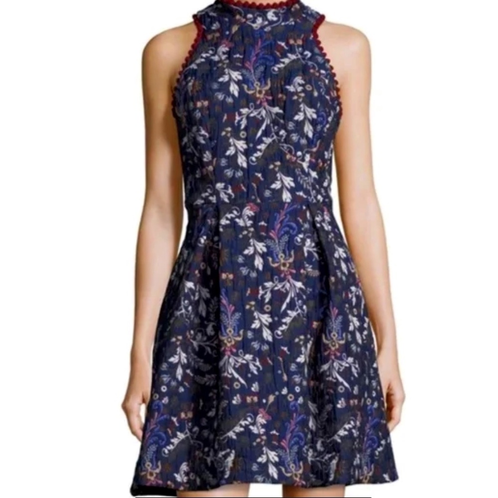 Nicole Miller New York Jacquard Fit & Flare